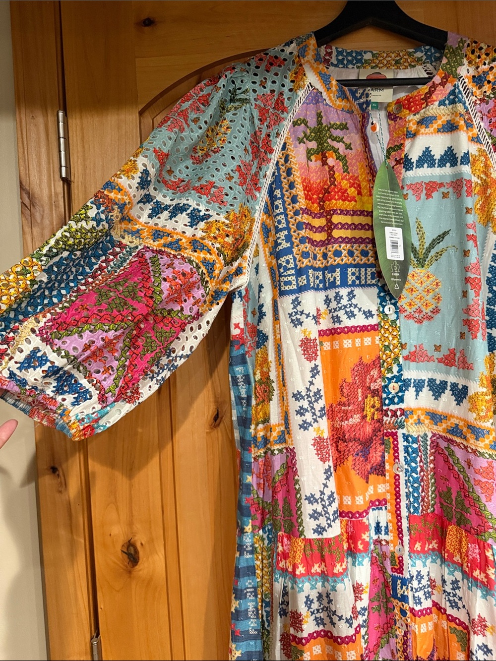 FARM Rio summer stitches eyelet dress - Picture 13 of 17